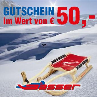Gutschein im Wert von € 50,- der Firma Gasser aus Tirol 